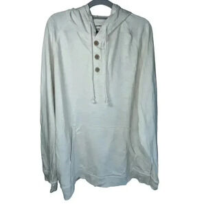 Banana Republic Men’s‎ Cream Cotton Hoodie XL